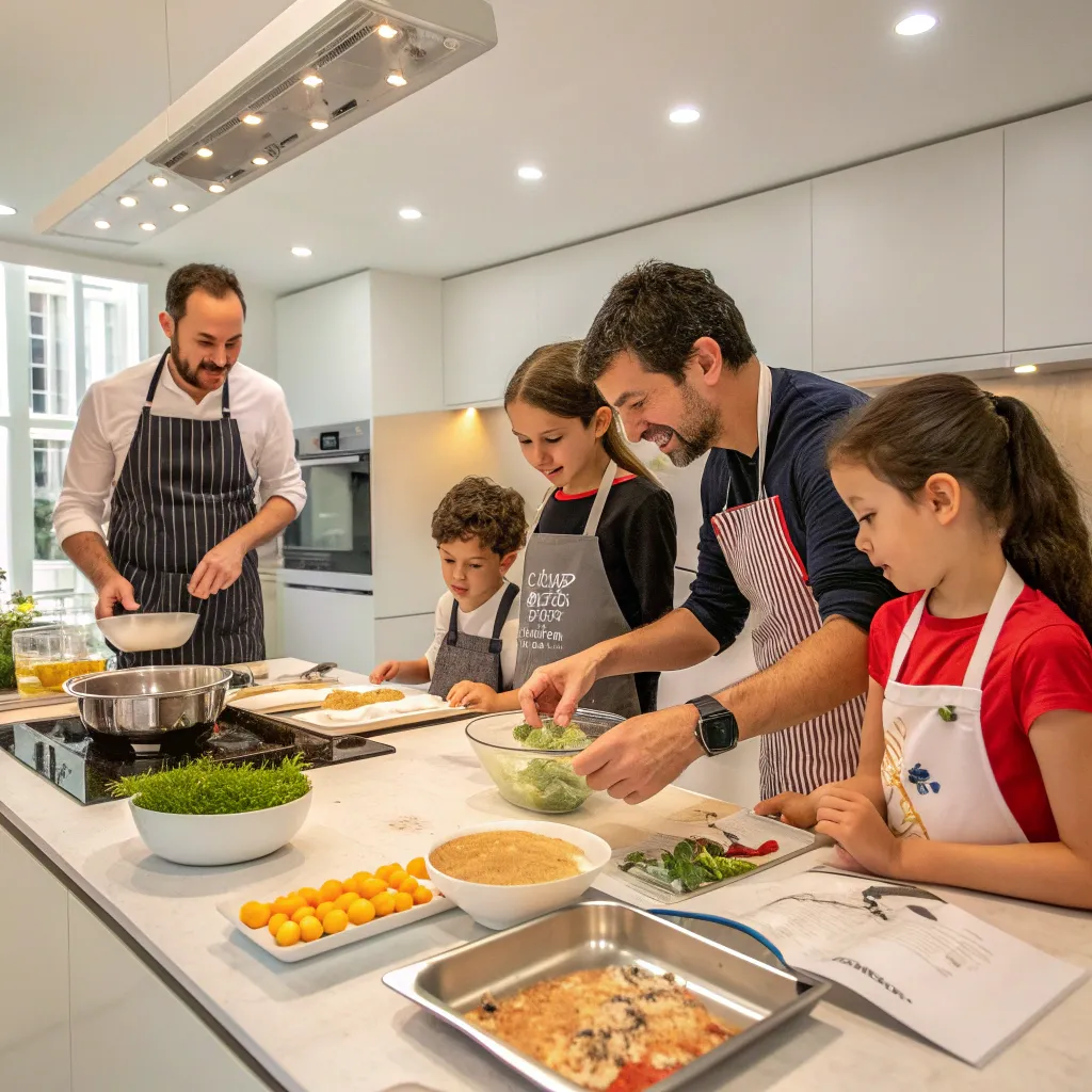 Group of People Attending a Cooking Class